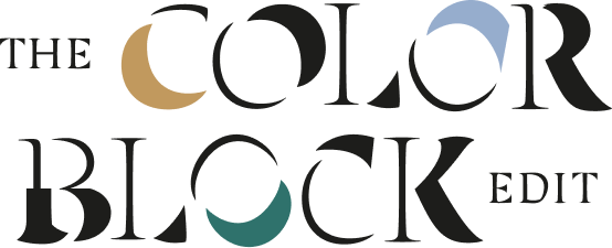 Logo saying: The color block edit.
