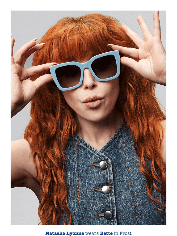 Video with girl Posing with Glasses and opening the eyes.