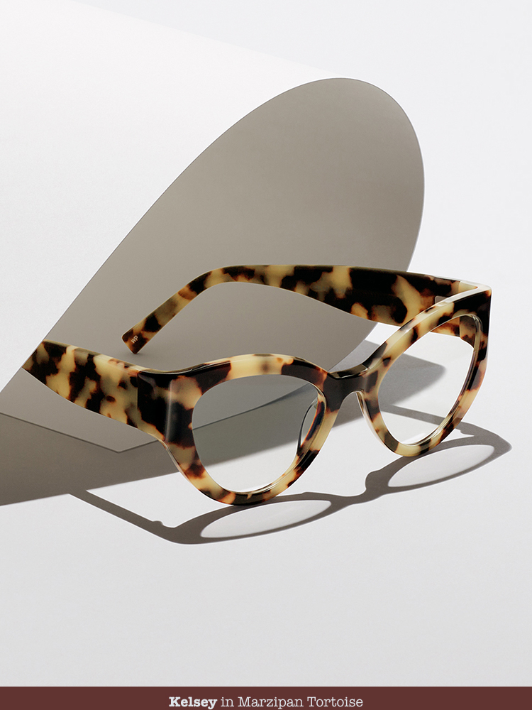 Glasses inside a folder paper.