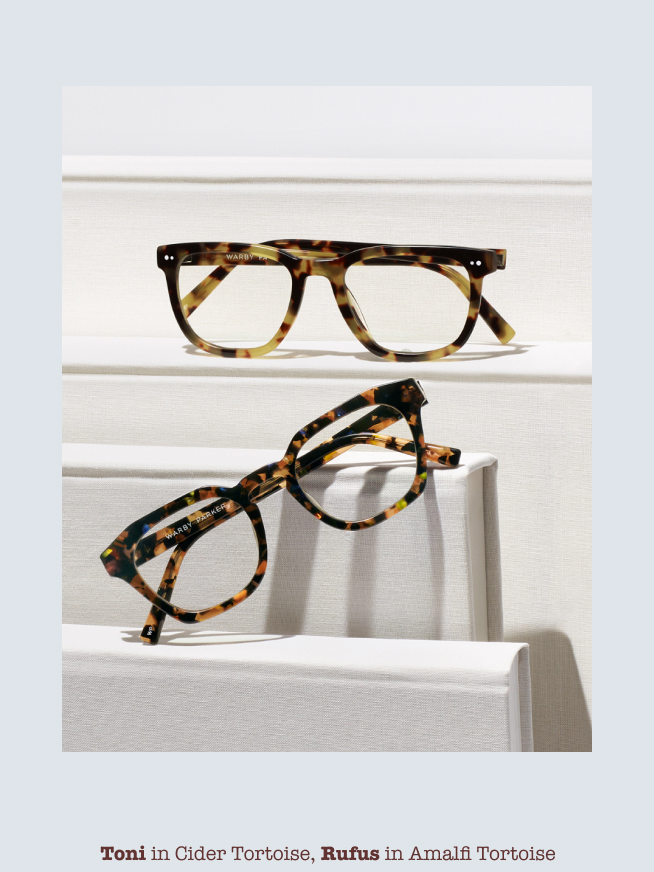 Frames in top of books.