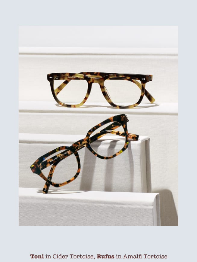 Frames in top of books.