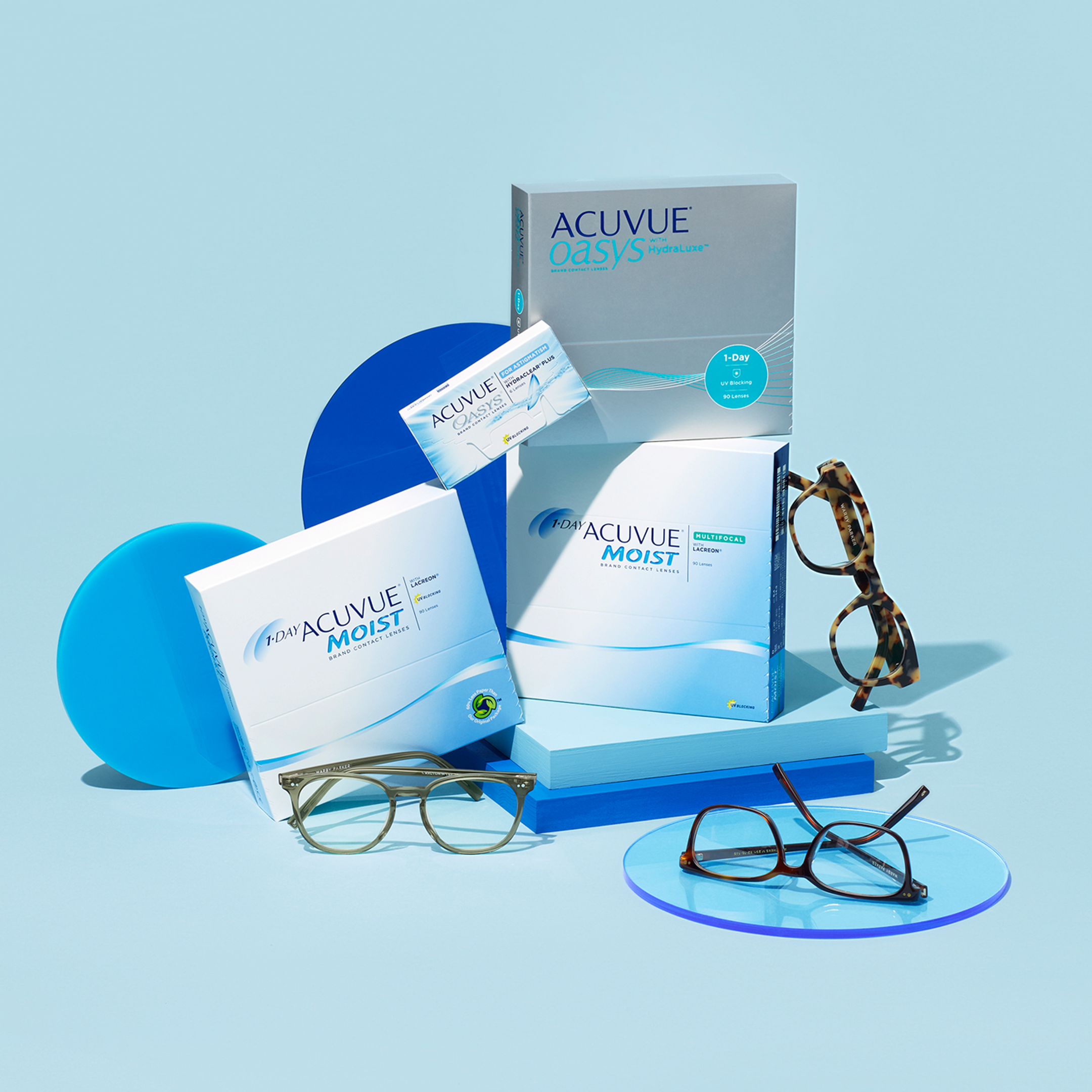Glasses and contacts boxes
