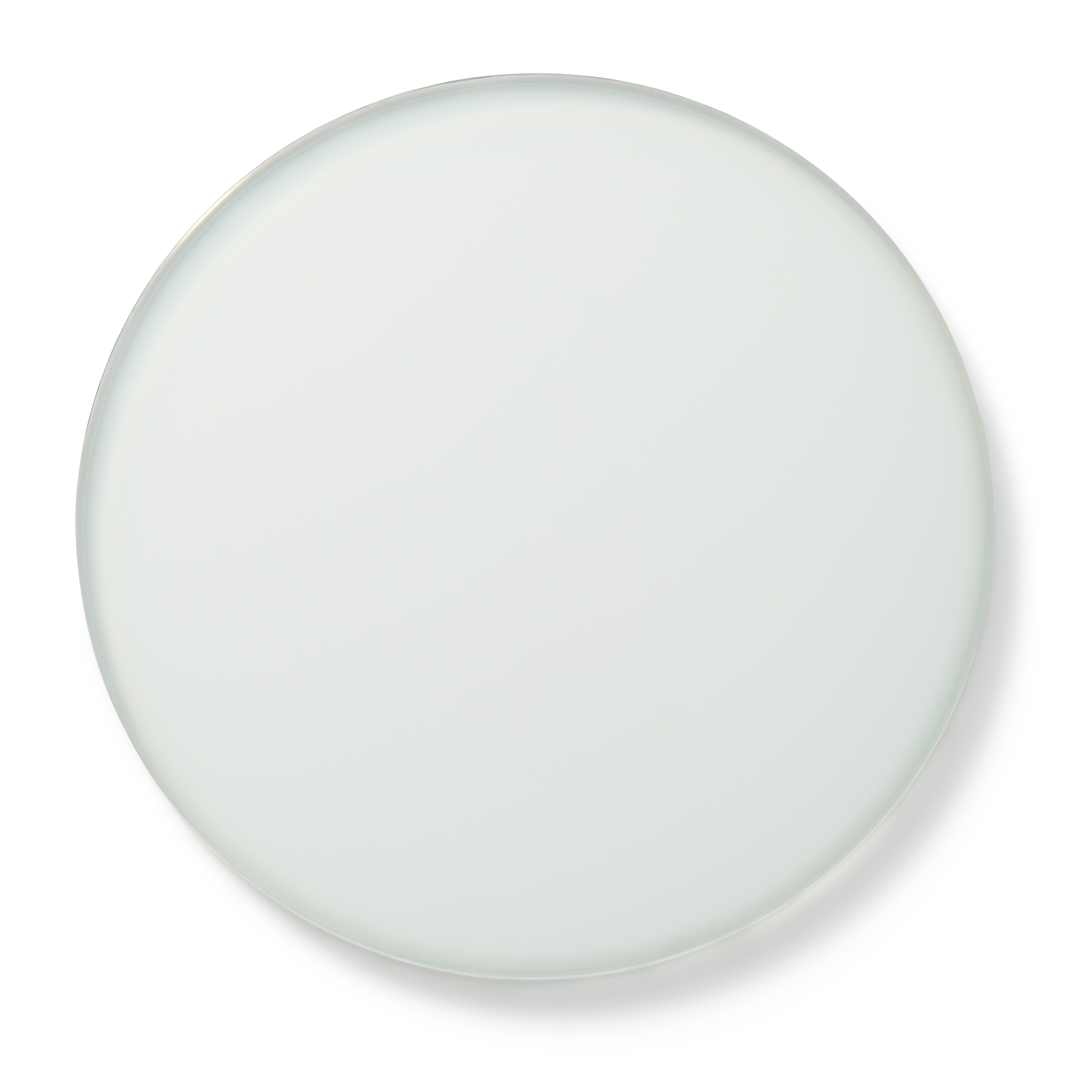 A petri dish with a white, opaque substance inside.