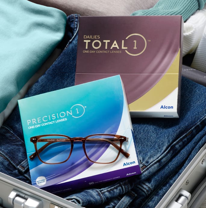 Alcon contacts and glasses
