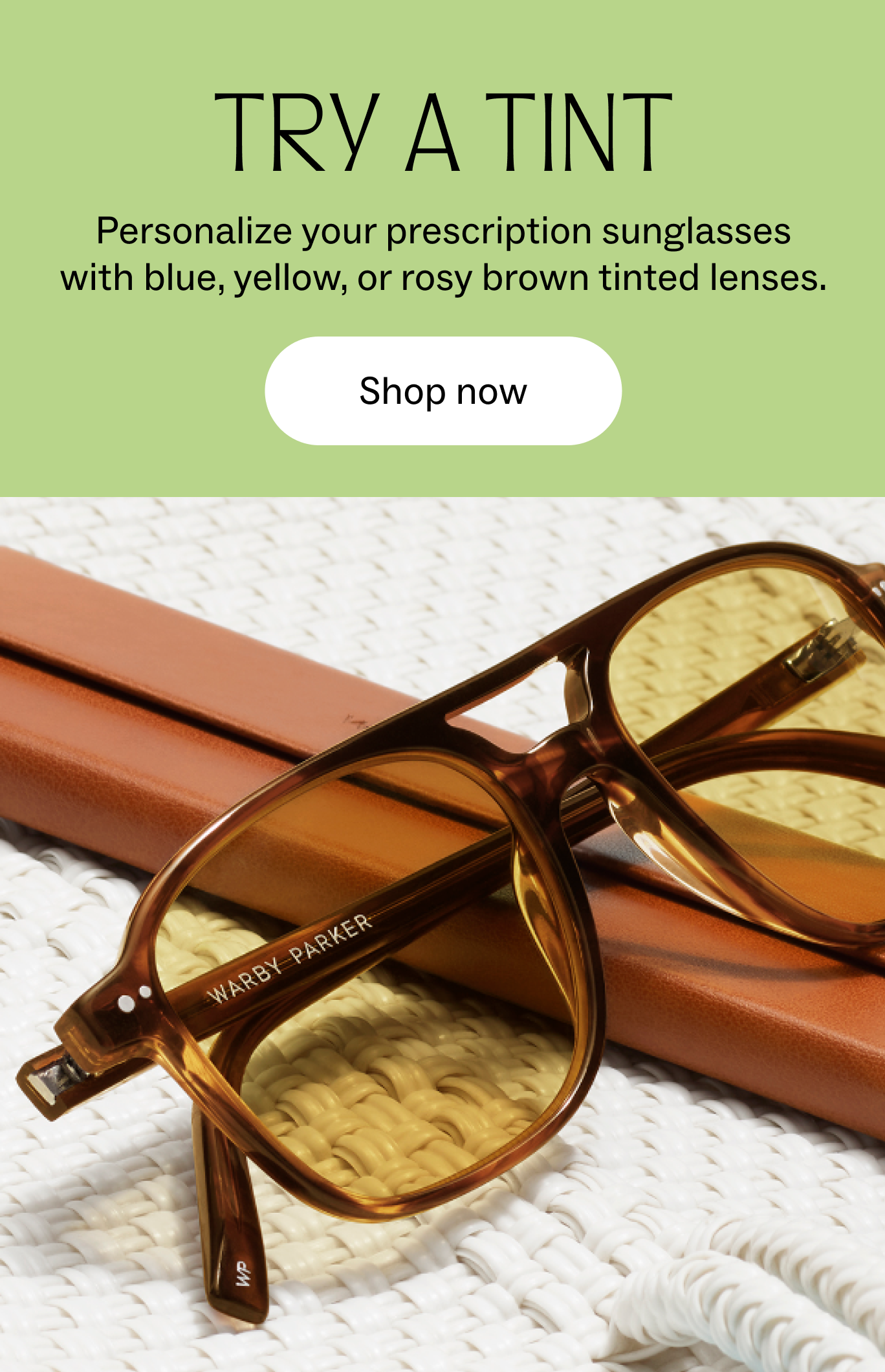 Warby Parker Cream Frame Sunglasses with Light Brown Lenses Gillian Sunglasses in Nutmeg Crystal — Medium | Warby Parker main image 2