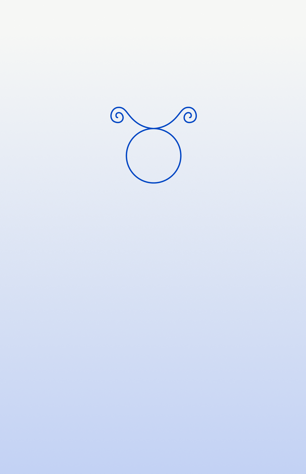 The image shows a stylized constellation with lines connecting star shapes on a blue background.