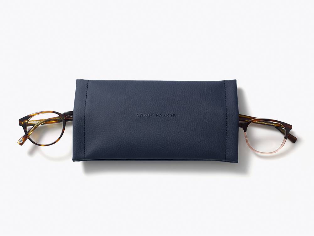 Double Parker Pouch with pair of glasses
