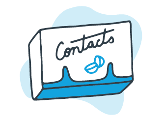 Illustration of contacts box