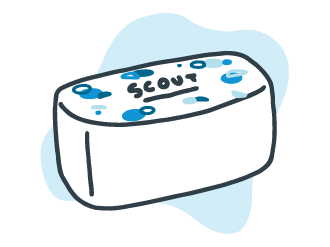 Illustration of a box of Scout 90 pack