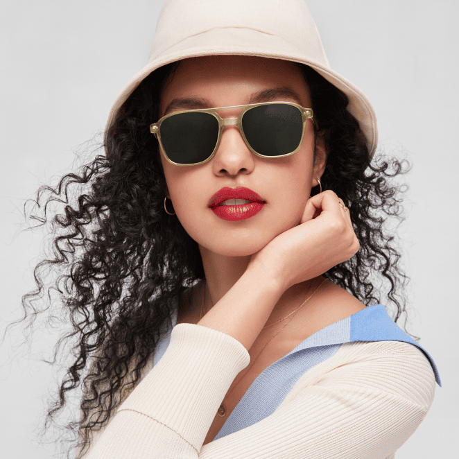 Woman Wearing Sunglasses