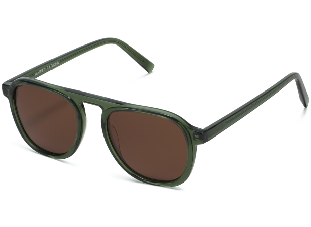 Tortoiseshell patterned sunglasses with gradient brown lenses.