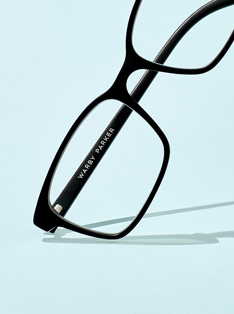 Black rectangle glasses