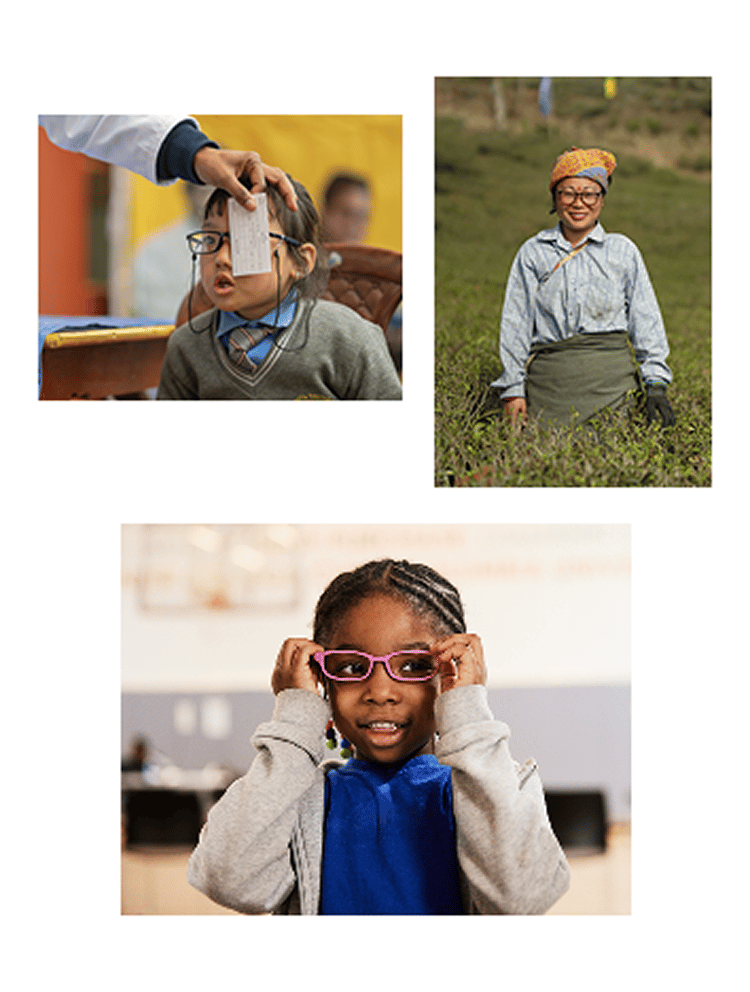 People posing with glasses and reading.
