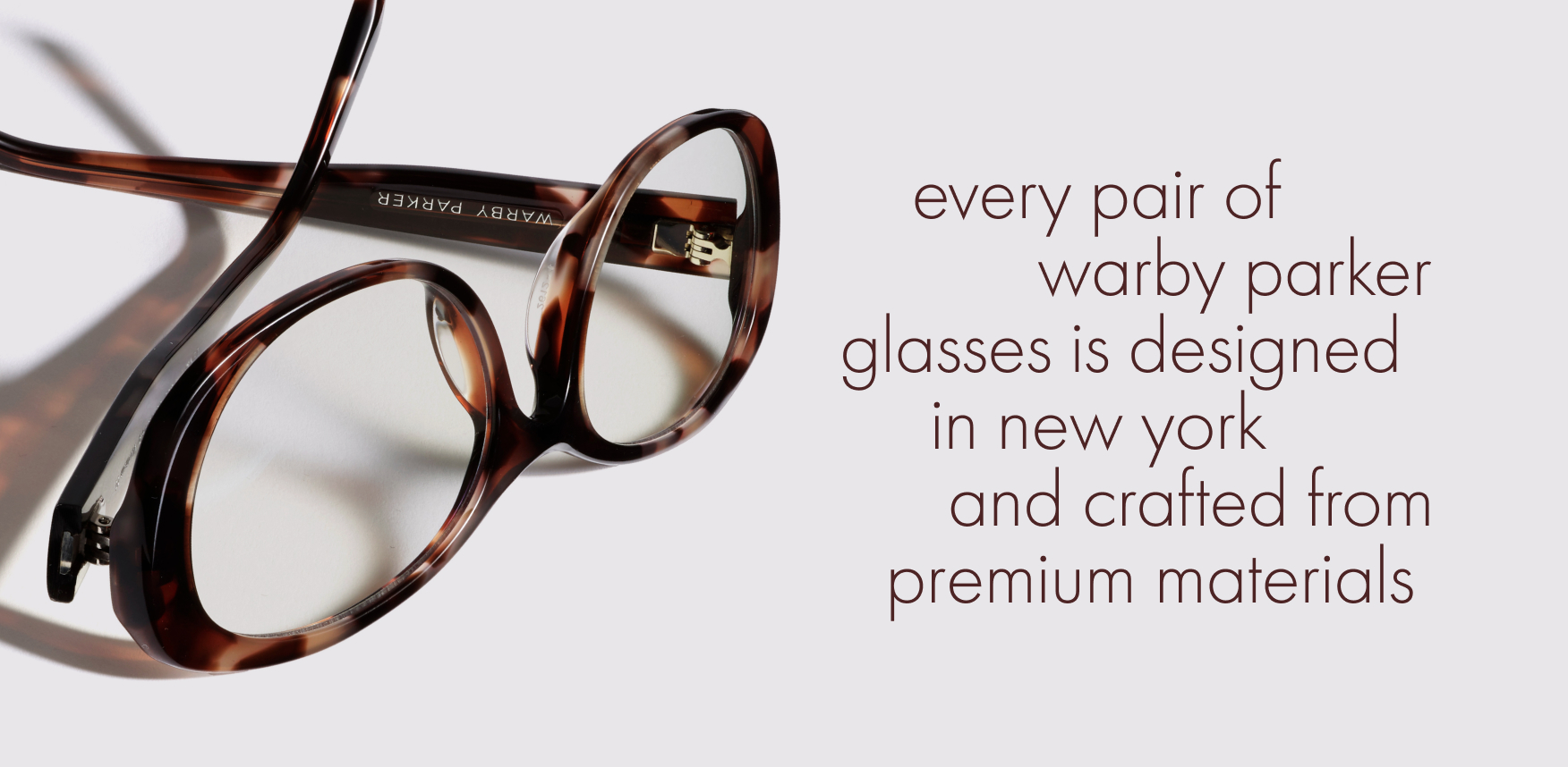 Tortoiseshell glasses designed in New York and crafted from premium materials by Warby Parker.
